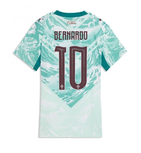 Portugali Bernardo Silva #10 Vieraspaita Naisten MM-kisat 2026 Lyhythihainen Portugali Bernardo Silva #10 Vieraspaita Naisten MM-kisat 2026 Lyhythihainen